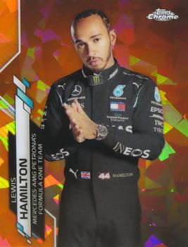 2020 Topps Chrome Sapphire Edition Formula 1 - Orange #1 Lewis Hamilton Front