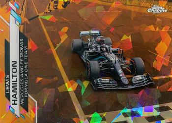 2020 Topps Chrome Sapphire Edition Formula 1 - Orange #21 Lewis Hamilton Front