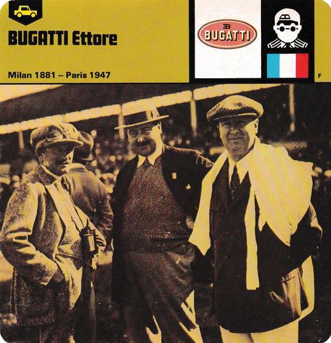 1978-80 Auto Rally Series 2 #13-067-02-04 Ettore Bugatti Front