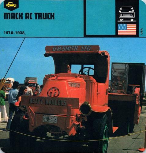 1978-80 Auto Rally Series 5 #13-067-05-17 Mack AC Truck Front