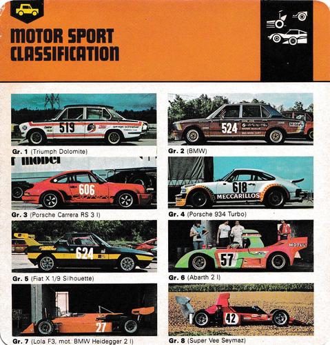 1978-80 Auto Rally Series 5 #13-067-05-21 Motor Sport Classification Front