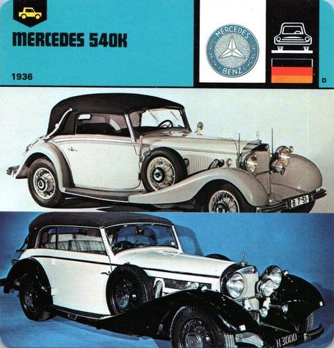 1978-80 Auto Rally Series 6 #13-067-06-04 Mercedes 540K Front