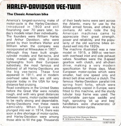 1978-80 Auto Rally Series 6 #13-067-06-09 Harley-Davidson Vee-Twin Back