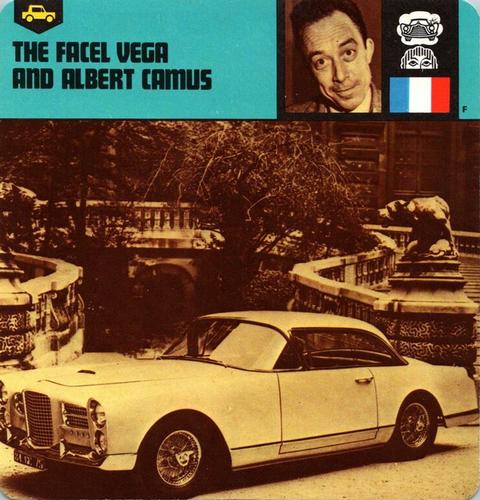 1978-80 Auto Rally Series 10 #13-067-10-16 The Facel Vega and Albert Camus Front