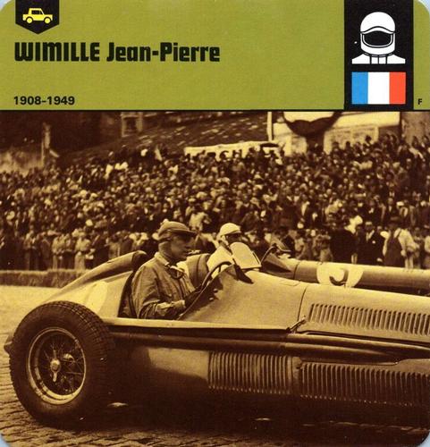 1978-80 Auto Rally Series 11 #13-067-11-03 Jean-Pierre Wimille Front