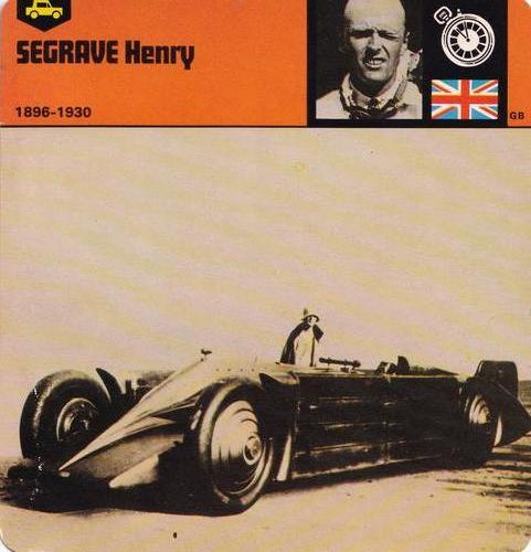 1978-80 Auto Rally Series 19 #13-067-19-01 Henry Segrave Front