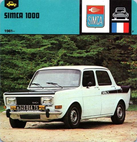 1978-80 Auto Rally Series 27 #13-067-27-14 Simca 1000 Front