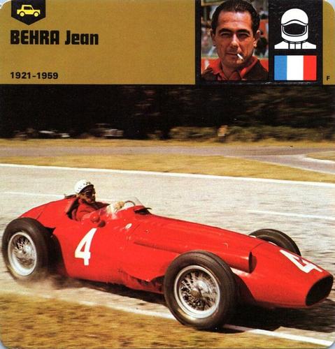 1978-80 Auto Rally Series 29 #13-067-29-02 Jean Behra Front