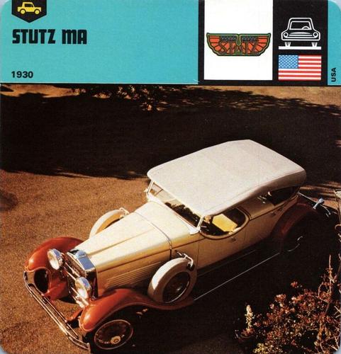 1978-80 Auto Rally Series 31 #13-067-31-01 Stutz Ma Front