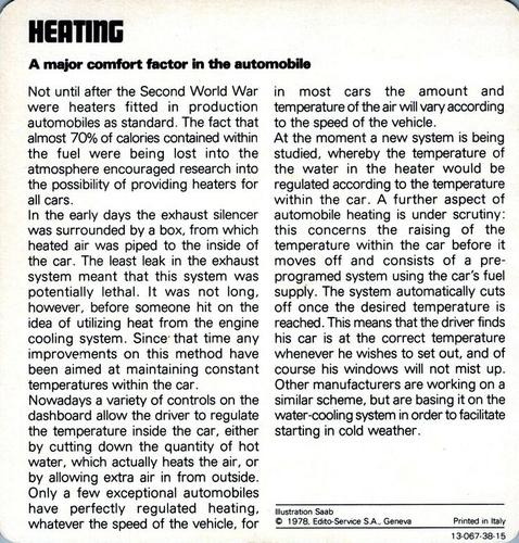 1978-80 Auto Rally Series 38 #13-067-38-15 Heating Back
