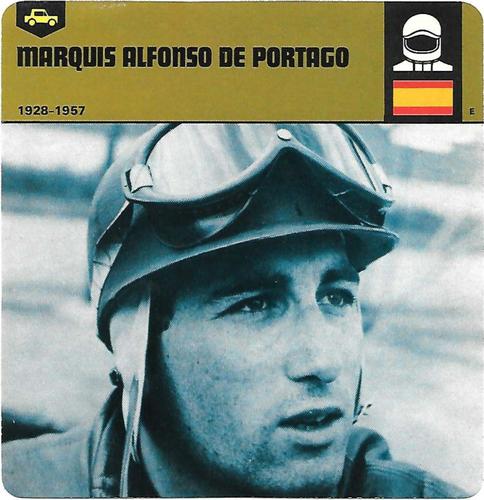 1978-80 Auto Rally Series 43 #13-067-43-05 Marquis Alfonso De Portago Front