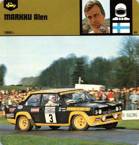 1978-80 Auto Rally Series 50 #13-067-50-04 Markku Alen Front