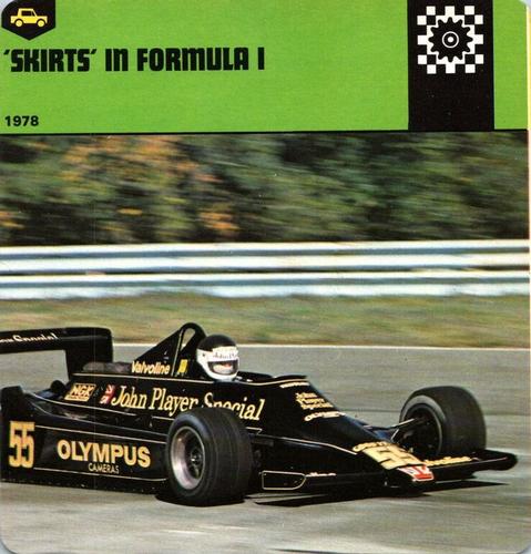 1978-80 Auto Rally Series 50 #13-067-50-16 'Skirts' In Formula 1 Front