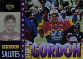 1995 Upper Deck - Upper Deck Salutes #UD2 Jeff Gordon Front