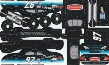 2002 Press Pass D3 Three Dimensional NASCAR Plastic Model Cards Series 1 #NNO Kurt Busch Back