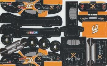 2002 Press Pass D3 Three Dimensional NASCAR Plastic Model Cards Series 1 #NNO Robby Gordon Front