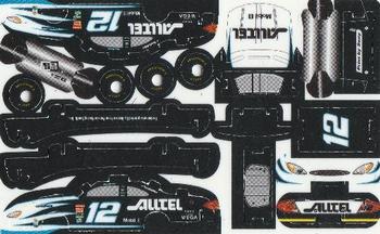 2002 Press Pass D3 Three Dimensional NASCAR Plastic Model Cards Series 1 #NNO Ryan Newman Back
