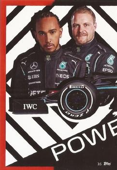 2021 Topps Turbo Attax Formula 1 #16 Mercedes-AMG Petronas F1 Team Car Puzzle Front Front