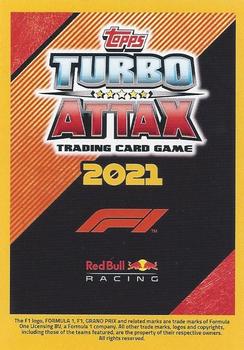 2021 Topps Turbo Attax Formula 1 #25 Red Bull Racing Car Puzzle Front Back