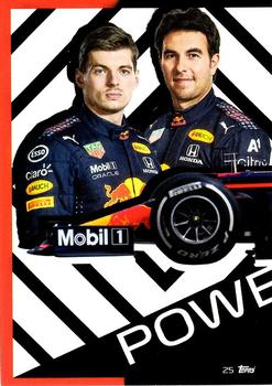 2021 Topps Turbo Attax Formula 1 #25 Red Bull Racing Car Puzzle Front Front