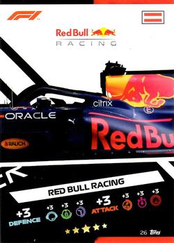 2021 Topps Turbo Attax Formula 1 #26 Red Bull Racing Car Puzzle Middle Front