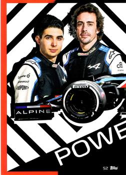 2021 Topps Turbo Attax Formula 1 #52 Alpine F1 Team Car Puzzle Front Front