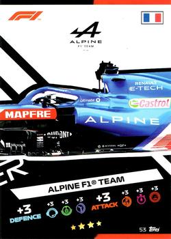 2021 Topps Turbo Attax Formula 1 #53 Alpine F1 Team Car Puzzle Middle Front