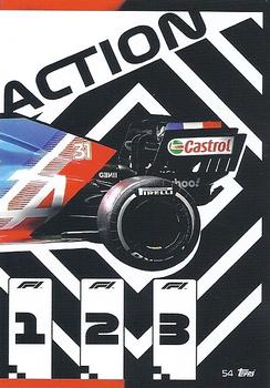 2021 Topps Turbo Attax Formula 1 #54 Alpine F1 Team Car Puzzle Rear Front