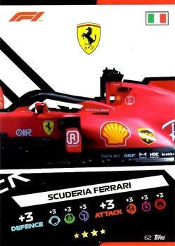 2021 Topps Turbo Attax Formula 1 #62 Scuderia Ferrari Car Puzzle Middle Front