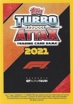 2021 Topps Turbo Attax Formula 1 #67 Yuki Tsunoda Back