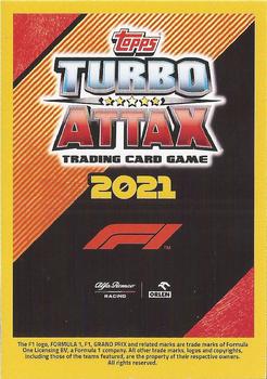 2021 Topps Turbo Attax Formula 1 #78 Kimi Raikkonen / Antonio Giovinazzi Back