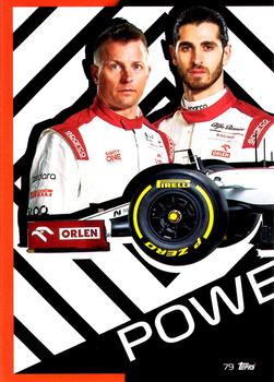 2021 Topps Turbo Attax Formula 1 #79 Alfa Romeo Racing ORLEN Car Puzzle Front Front