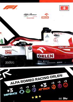 2021 Topps Turbo Attax Formula 1 #80 Alfa Romeo Racing ORLEN Car Puzzle Middle Front