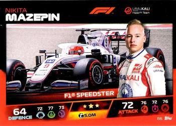 2021 Topps Turbo Attax Formula 1 #86 Nikita Mazepin Front