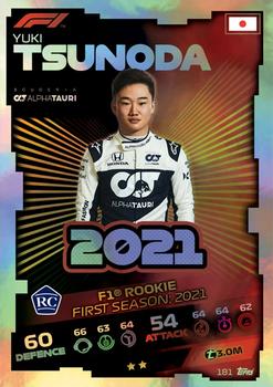2021 Topps Turbo Attax Formula 1 #181 Yuki Tsunoda Front