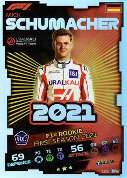 2021 Topps Turbo Attax Formula 1 #182 Mick Schumacher Front