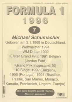 1996 Eurogum Formula 1 #7 Michael Schumacher Back