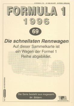 1996 Eurogum Formula 1 #69 Die Schnellsten Rennwagen Back