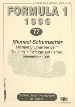 1996 Eurogum Formula 1 #77 Michael Schumacher Back