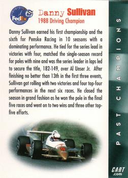 2001 Select Series - Past Champions #NNO Danny Sullivan Back
