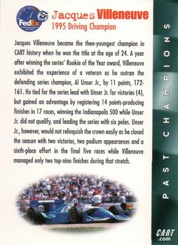 2001 Select Series - Past Champions #NNO Jacques Villeneuve Back