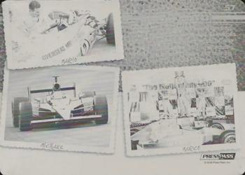 2009 Press Pass Legends - Printing Plates Black Back #57 Mario Andretti/Michael Andretti/Marco Andretti Front