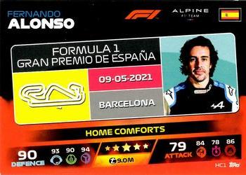 2021 Topps Turbo Attax Formula 1 - Home Comforts #HC1 Fernando Alonso Front
