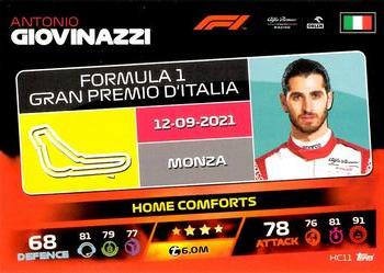 2021 Topps Turbo Attax Formula 1 - Home Comforts #HC11 Antonio Giovinazzi Front