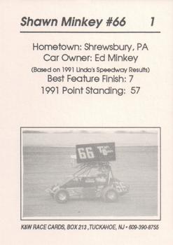 1992 K & W Lynda's Speedway Micro-Sprint #1 Shawn Minkey Back