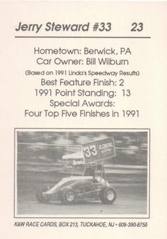 1992 K & W Lynda's Speedway Micro-Sprint #23 Jerry Steward Back