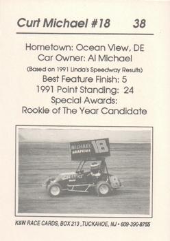 1992 K & W Lynda's Speedway Micro-Sprint #38 Curt Michael Back