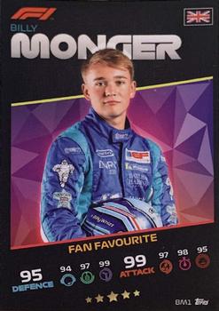 2021 Topps Turbo Attax Formula 1 - Billy Monger Fan Favourite #BM1 Billy Monger Front