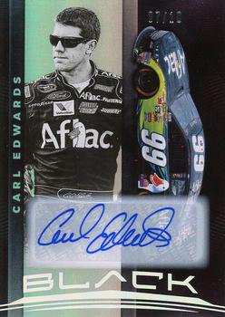2021 Panini Chronicles - Black Autographs Holo Silver #18 Carl Edwards Front