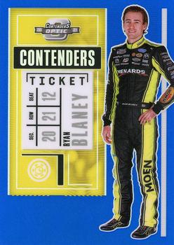 2021 Panini Chronicles - Contenders Optic Blue #16 Ryan Blaney Front